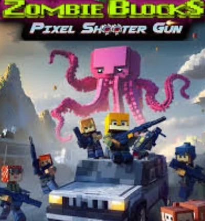 Zombie Blocks Pixel Shooter Gun